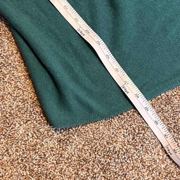 Eileen Fisher Women's Green Knit Open Front Waterfall Cardigan. Size Medium - Picture 6 of 7